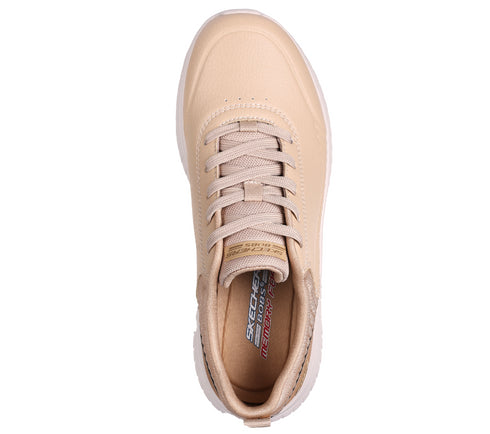 Pantofi sport, dama, SKECHERS BOBS SQUAD CHAOS-HEELING ALIVE 117235-NAT crem, piele ecologica